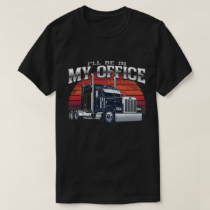 Camiseta Impressão de Poster único de caminhão de grandes e