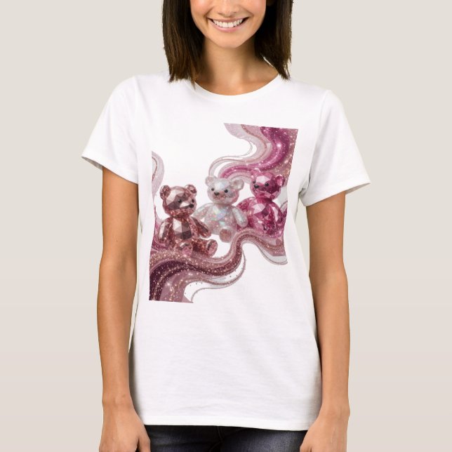 Camiseta Impressão de PRATA TRÊS DIAMANTES TEDDIES Sharp (Frente)
