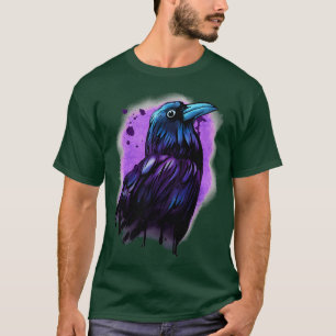 Camiseta Impressão de Presente legal Impressão Norse Raven