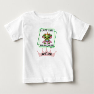 Camiseta Impressão de Princesa de Sapo Kawaii Fofa