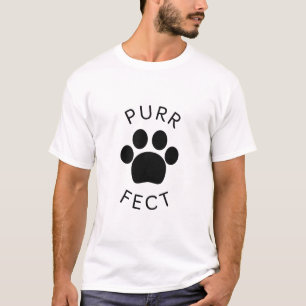 Camiseta Impressão de Puro Paw Perfeito do Cat