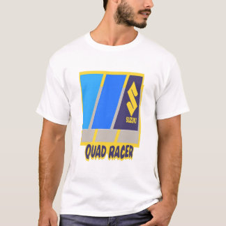 Camiseta impressão de Reprodução Suzuki Quad Racer, de 1980