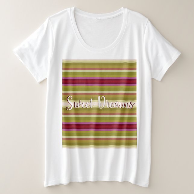 Camiseta Impressão de stripe (Frente do Design)