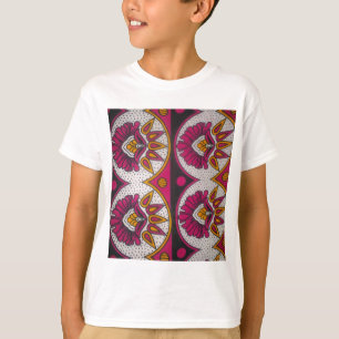 Camiseta Impressão de Tecido de Motif Art, Africano Colori