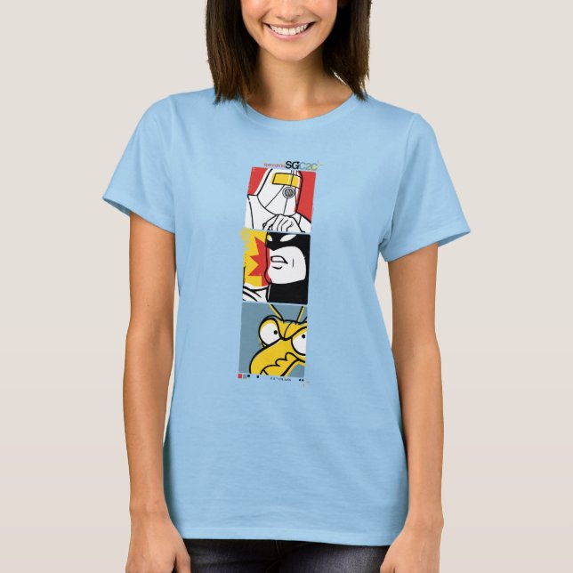 Camiseta Impressão de teste de transmissão do fantasma do e (Frente)