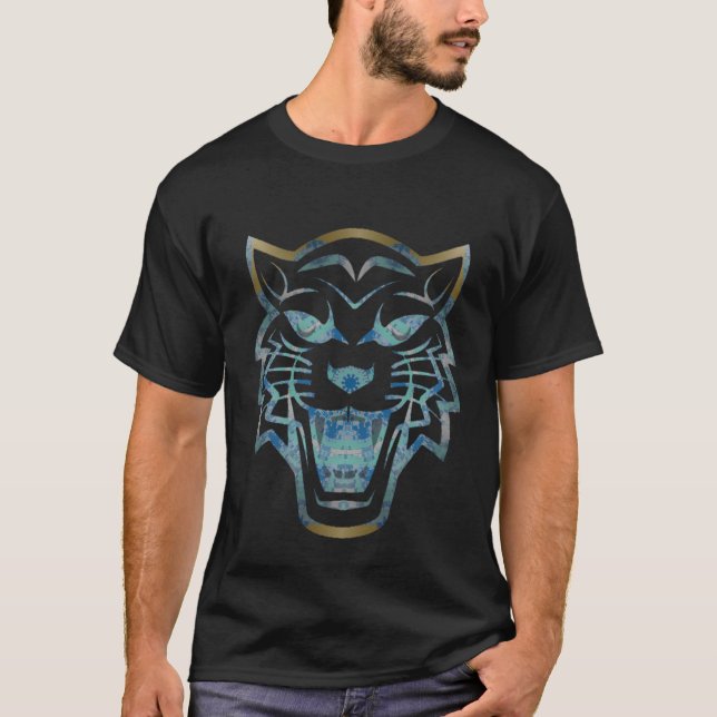 Camiseta impressão de tigre abstrato (Frente)