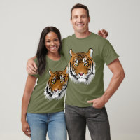 Impressão de tigre giro para ele Desenho gráfico