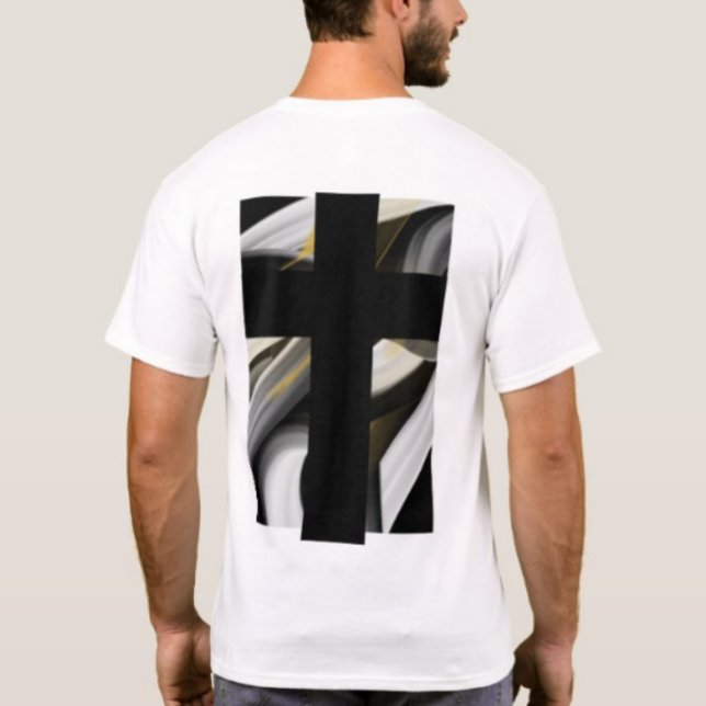 Camiseta Impressão de trás Abstrato de  preto (Criador carregado)