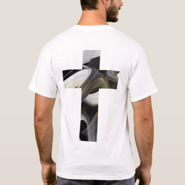 Camiseta Impressão de trás Abstrato de  preto (Criador carregado)