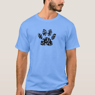 Camiseta Impressão de Tribal de Pata Canina