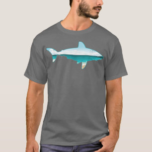 Camiseta Impressão de Tubarão Branco do excelente com Lands