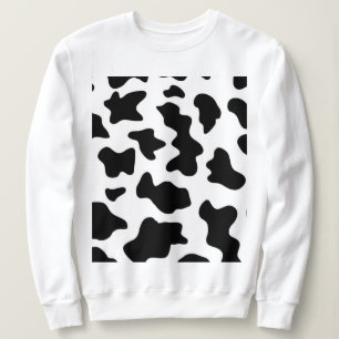 Camiseta impressão de vaca branca-fazenda-branca-branca-cow