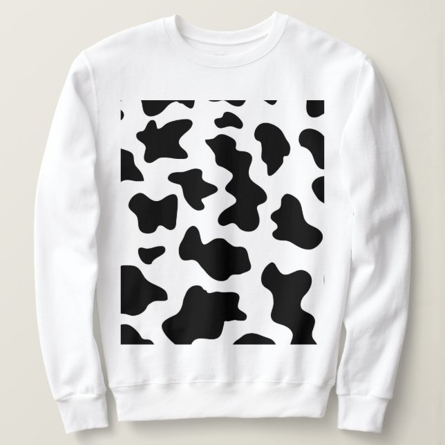 Camiseta impressão de vaca branca-fazenda-branca-branca-cow (Frente do Design)