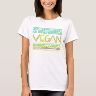 Camiseta Impressão de Vegan/Tribal