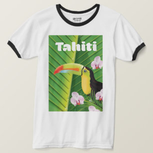 Camiseta impressão de viagem Tahiti Toucan