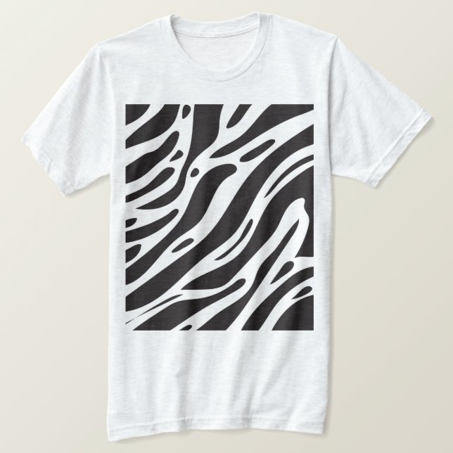 Camiseta Impressão de zebra (Frente do Design)
