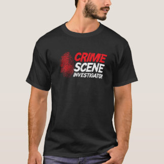 Camiseta Impressão Digital Cena de Crime do Detetive Espião