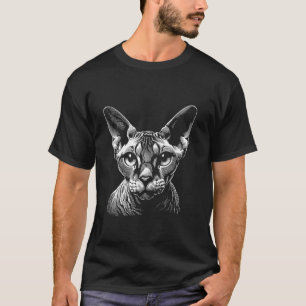 Camiseta Impressão Digital de Gato - Devon Rex Pai Mãe
