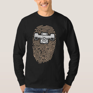 Camiseta Impressão Digital De Skate Amor Ao Skate