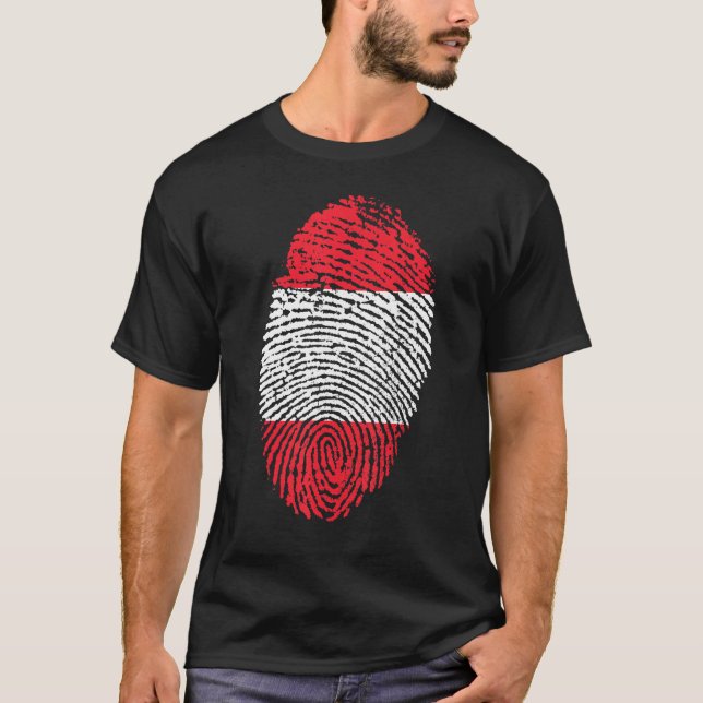 Camiseta Impressão digital digital de impressão digital Áus (Frente)