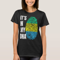 Impressão Digital DNA Biometria Bandeira Gabão