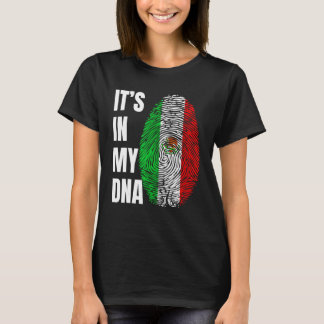 Camiseta Impressão Digital DNA Biometria mexicana Bandeira