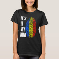 Impressão digital DNA Biometria Romênia Bandeira