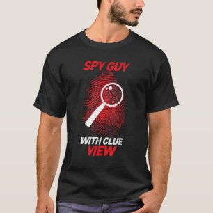 Camiseta Impressão digital do investigador privado do agent