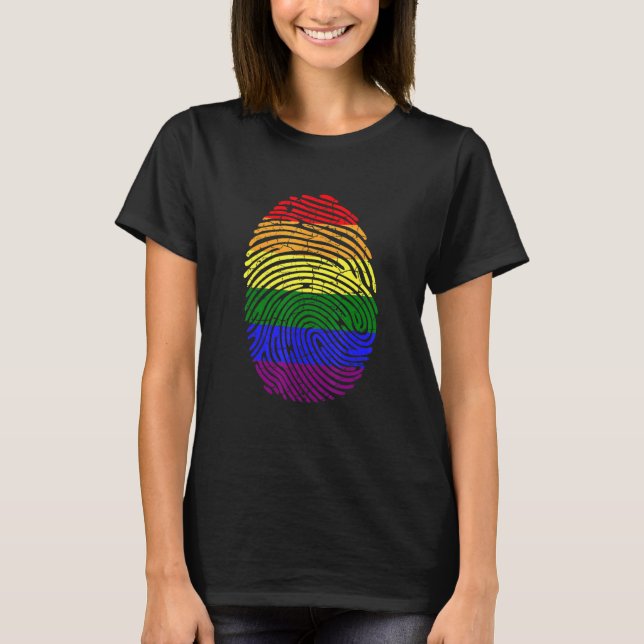 Camiseta Impressão Digital LGBT LGBTQ (Frente)