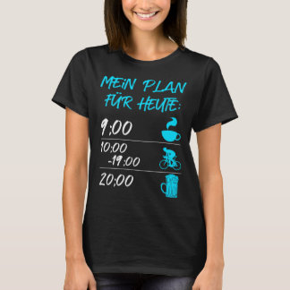Camiseta Impressão digital Meu plano para hoje cerveja de m
