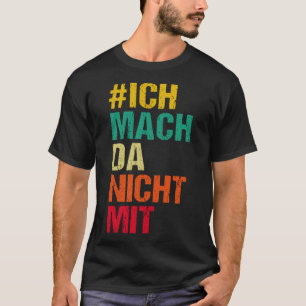Camiseta Impressão digital Não participo da minha opinião