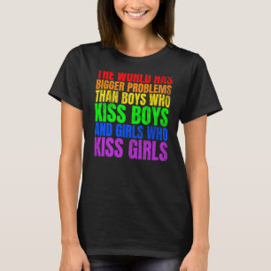 Camiseta Impressão digital O mundo tem problemas maiores qu