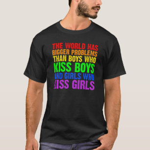 Camiseta Impressão digital O mundo tem problemas maiores qu