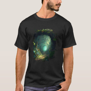Camiseta Impressão digital Um caminho através da magia da b