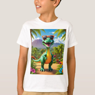 Camiseta impressão do dinossauro