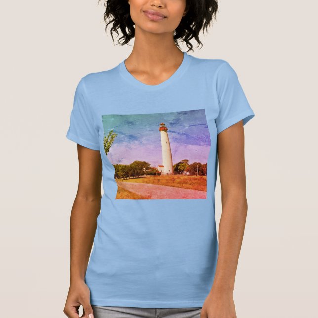 Camiseta Impressão do Farol Cabo de maio (Frente)