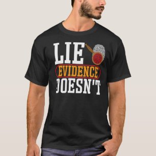 Camiseta Impressão Do Investigador Da Cena Do Crime Para Sc