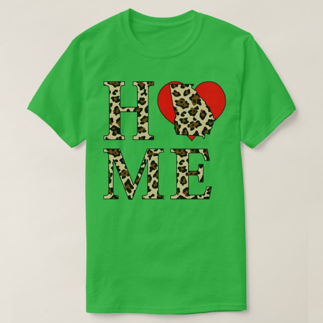 Camiseta Impressão do Leopardo da Geórgia (Frente do Design)