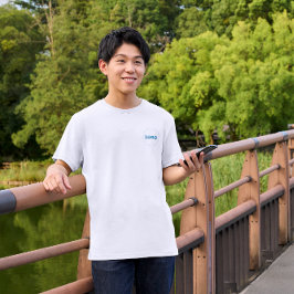 Camiseta Impressão do logotipo personalizado de ambos os la