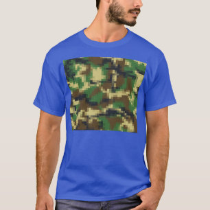 Camiseta Impressão do padrão da Camouflage de Pixel Digital