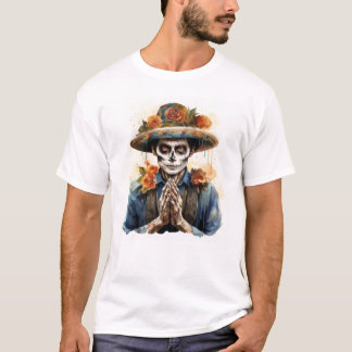 Camiseta Impressão do Zombie assustador