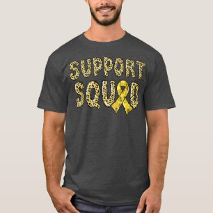 Camiseta Impressão Dourada de Leopardo-da-Faixa Suporte à I