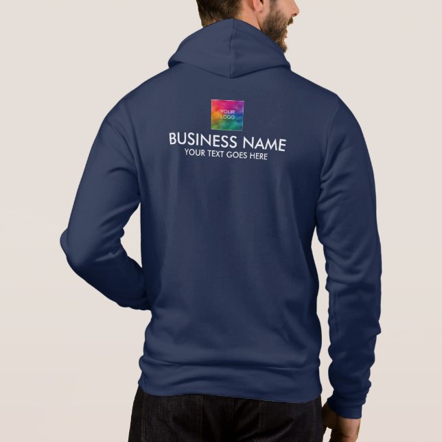 Camiseta Impressão duplo Logotipo da empresa Marinho Mens (Verso)