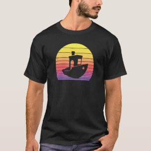 Camiseta Impressão em 3d Vintage com abertura de abertura c