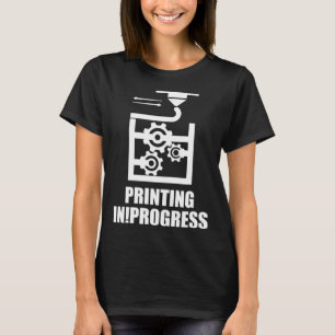 Camiseta Impressão Em Andamento Modelagem 3D Prot De Impres