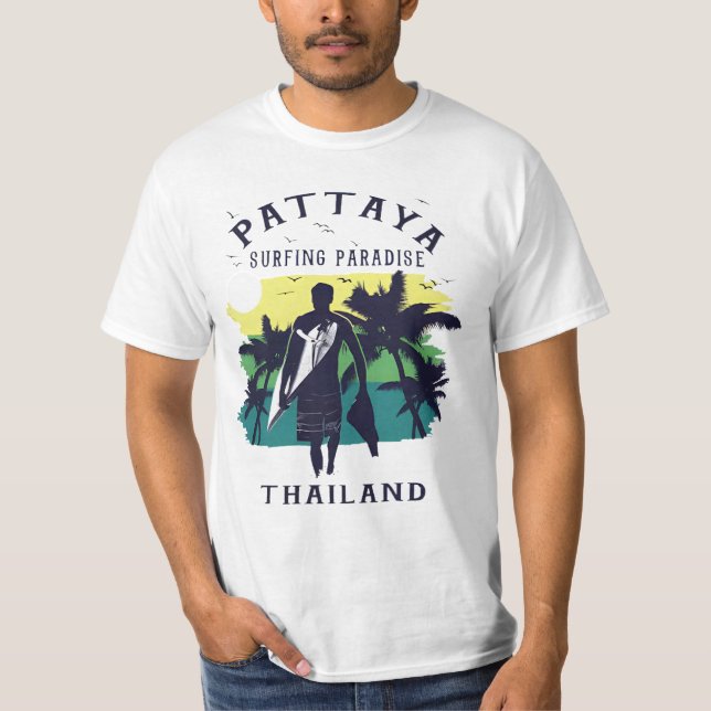 Camiseta impressão em pattaya thailclássico (Frente)