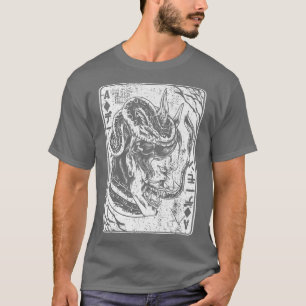 Camiseta Impressão em segundo plano japonês Oni Mask Demon