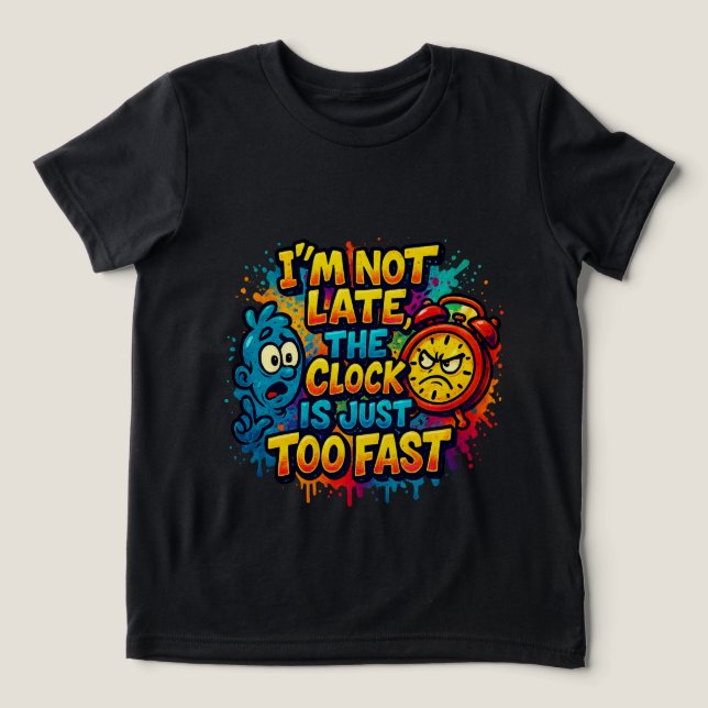 Camiseta Impressão em tela de desenho animado (Design frontal)