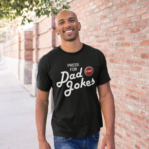 Camiseta Impressão engraçada para Piadas Pai