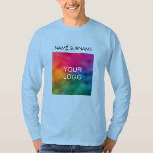 Camiseta Impressão frontal Adicionar Modos de Logotipo da E